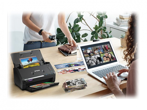 EPSON FastFoto FF-680W Document scanner Contact Image SensorCIS Duplex A4 600x600dpi 45ppm mono/45ppm colour ADF USB 3.0 Wi-Fi