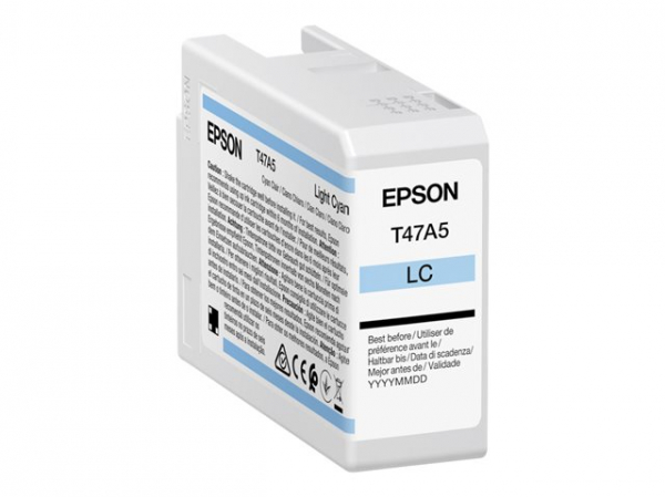 EPSON Singlepack Light Cyan T47A5 UltraChrome Pro 10 ink 50ml EPSON Singlepack Light Cyan T47A5 UltraChrome Pro 10 ink 50ml