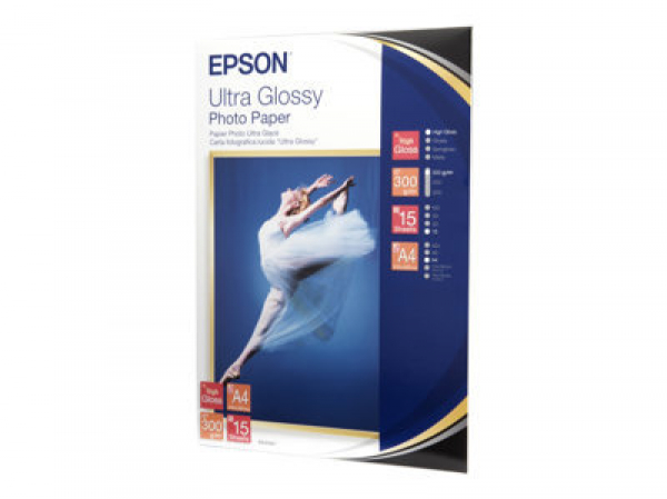 EPSON Ultra Glossy S041927 hartie foto A4-15 coli-300g/mp EPSON Ultra Glossy S041927 hartie foto A4-15 coli-300g/mp