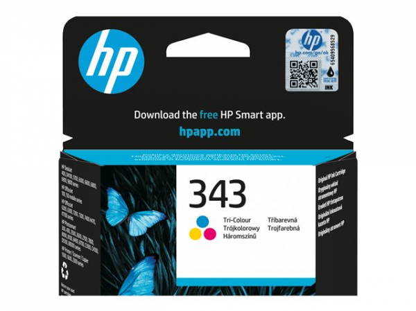 HP 343 original Ink cartridge C8766EE UUS tri-colour standard capacity 7ml 330 pages 1-pack