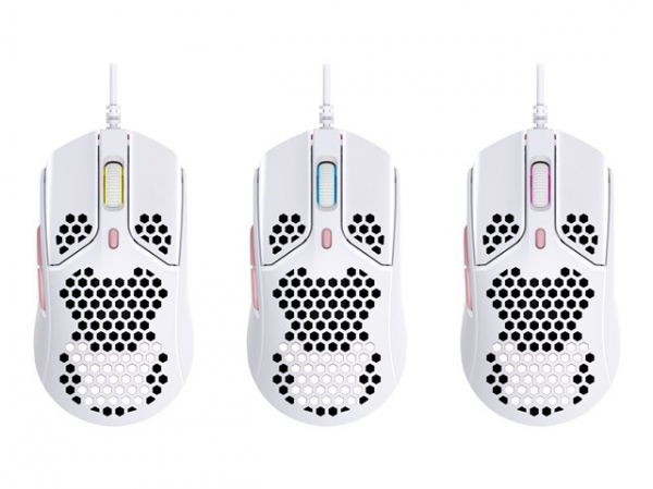 HP HyperX Pulsefire Haste white-pink gaming mouse
