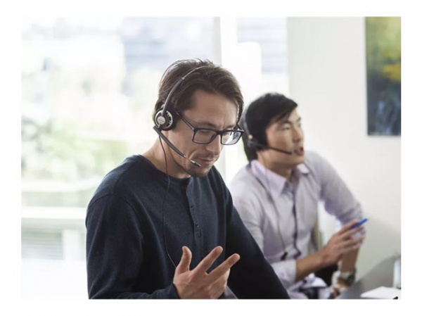 HP Poly EncorePro 720D EncorePro 700 Series headset on-ear wired active noise cancelling USB-A black TAA Compliant