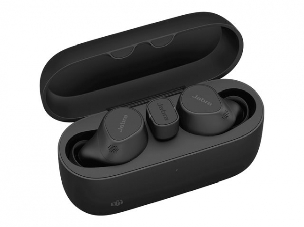 JABRA Evolve2 Buds MS True wireless earphones with mic in-ear Bluetooth active noise cancelling USB-C via BT adapter black MS Te