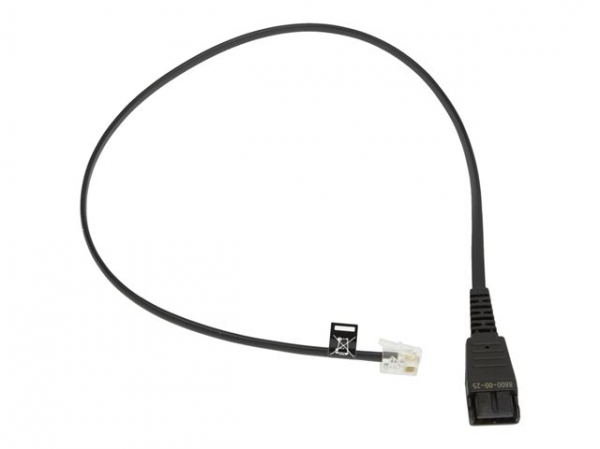 JABRA QD Cord to RJ10 straight 0.5 meters Siemens-allocation