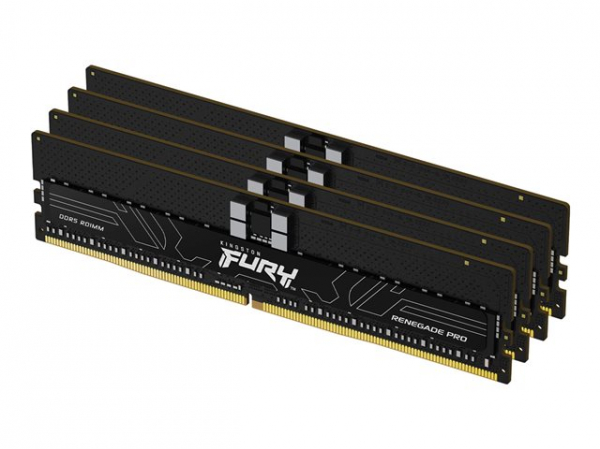 KINGSTON 128GB 5600MT/s DDR5 ECC Reg CL28 DIMM Kit of 4 FURY Renegade Pro EXPO