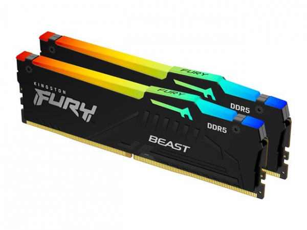 KINGSTON 64GB 6000MT/s DDR5 CL30 DIMM Kit of 2 FURY Beast RGB EXPO