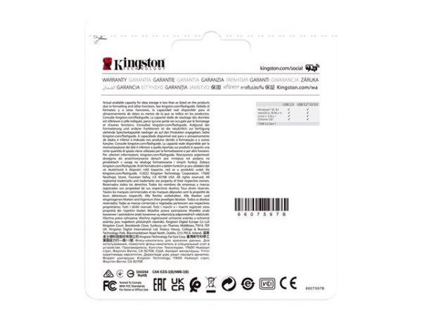 KINGSTON 64GB USB3.2 Gen 1 DataTraveler Exodia Black+Teal 2 Pieces KINGSTON 64GB USB3.2 Gen 1 DataTraveler Exodia Black+Teal 2 Pieces