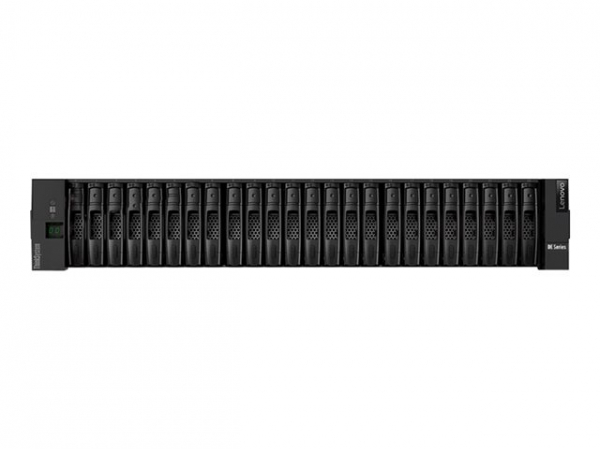 LENOVO ThinkSystem DE4000H SFF 24x2.5in 16GB memory 4x 16 Gb FC base ports no SFPs 8x 16 Gb FC HIC ports no SFPs