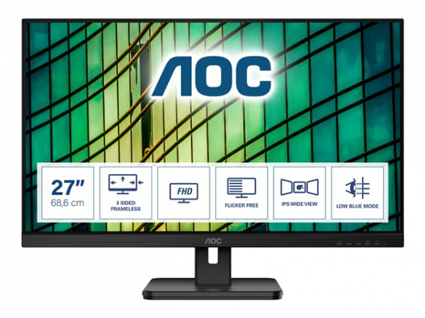 Монитор AOC 27E2QAE 27inch Full HD VGA HDMI