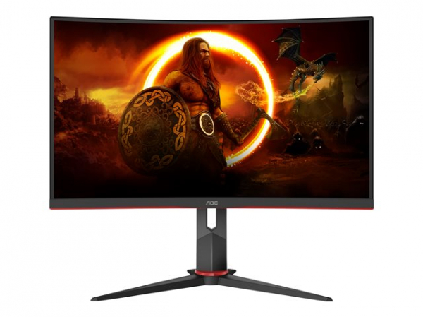 Монитор AOC C24G2U/BK 23.8inch VA Curved 1920x1080 130MM 165Hz 1ms MPRT FreeSync Premium USB HUB SPEAKERS DPx1 HDMIx2 VESA 100x100 GAMING