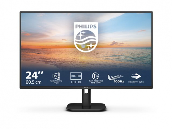Монитор PHILIPS 24E1N1100A/00 23.8inch 1920x1080 16:9 1ms 250cd/m2 HDMI VGA Black Монитор PHILIPS 24E1N1100A/00 23.8inch 1920x1080 16:9 1ms 250cd/m2 HDMI VGA Black