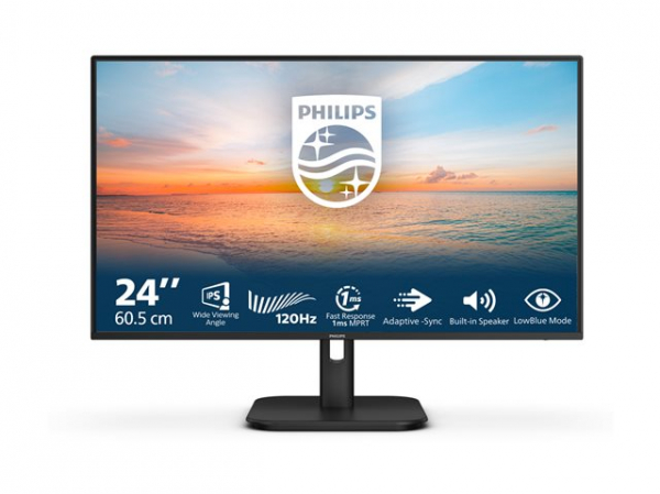 Монитор PHILIPS 24E1N1200A/00 24inch 1920x1080 120Hz HDMI DP D-Sub Black