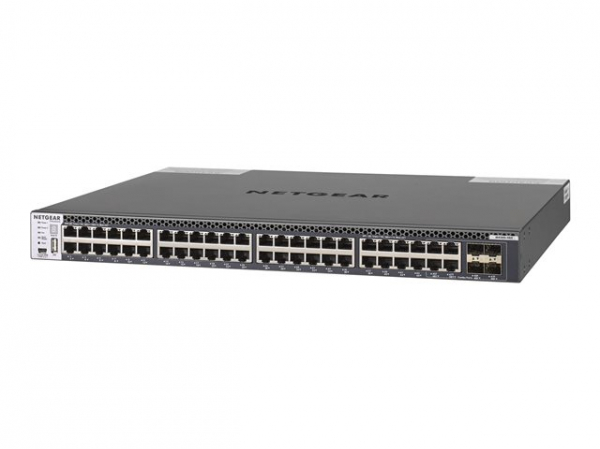 NETGEAR M4300-48X 48x10G 48x10GBASE-T 4xSFP+ stackable Mng. Switch for Server Aggregation XSM4348CS 1U Rack SDN-ready Open Flow 1.3