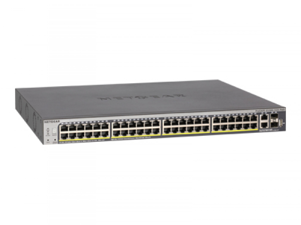 NETGEAR ProSAFE S3300 52Port stackable PoE Smart Switch w/ 4x10G Ports 2 x 10GBase-T and 2 x SFP+ for stacking and/or uplinks