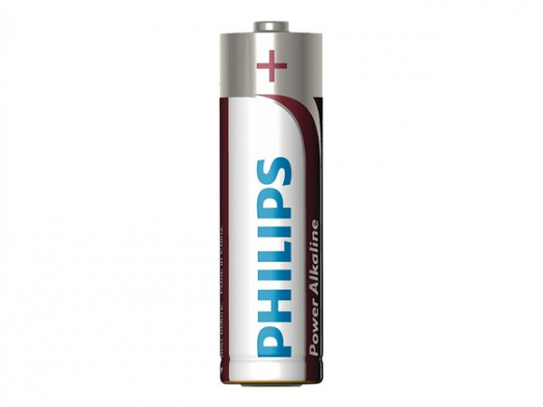 PHILIPS battery power alkaline AA  6TK/PK
