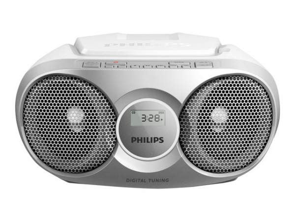 Philips CD Player, Radio (Dynamic Bass Boost, FM Stereo Tuner, CD Shuffle/Repeat Function, 20-Track CD Programmable, 3.5-mm Audio-In