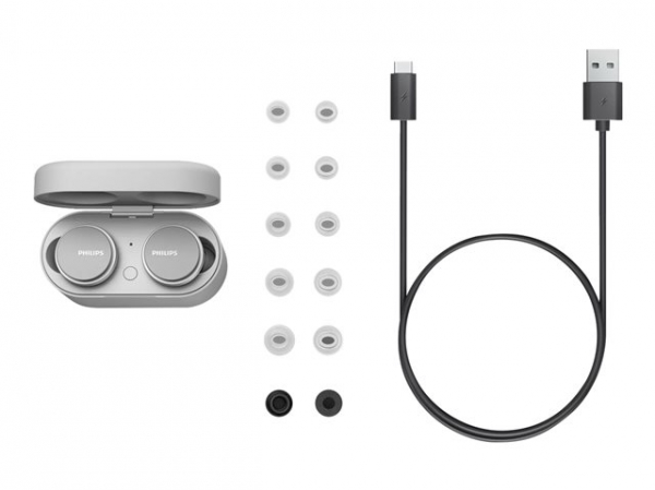 PHILIPS earbuds True Wireless ANC Pro+ charging case white