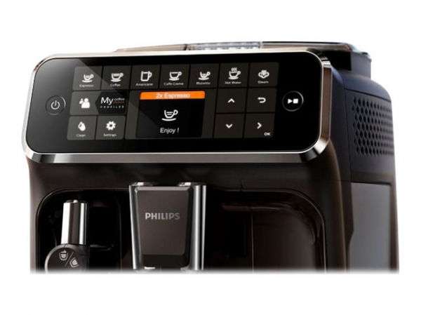 PHILIPS Fully automatic espresso machine 4300 series 5 beverages, Intuitive touch display