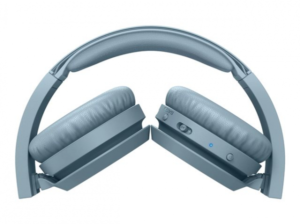 PHILIPS Wireless On Ear Headphone with mic 32mm drivers/closed-back blue