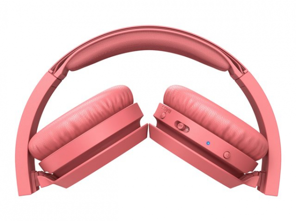 PHILIPS Wireless On Ear Headphone with mic 32mm drivers/closed-back red