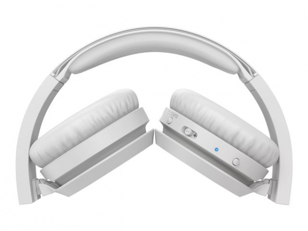 PHILIPS Wireless On Ear Headphone with mic 32mm drivers/closed-back white