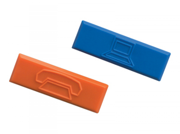 Plastic icon with PHONE image for Mini-Jack™, Mini-Com™ & NetKey™ Modules, Surfa