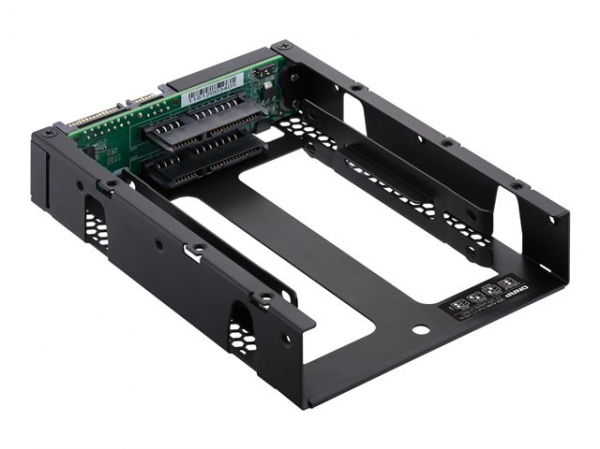 QNAP 3.5inch SATA to dual 2.5inch SATA drive adapter up to 9.5mm 2.5inch drive height support HW RAID 0/1 JBOD Individual disk modes