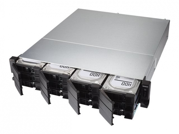 QNAP TS-h1277XU-RP-3700X-32G 12-bay QTS hero AMD Ryzen 7 3700X 8C 3.4Ghz 32GB RAM 2x1GbE 4x10Gb 2x500W