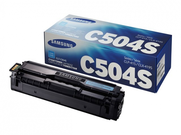 SAMSUNG CLT-C504S/ELS Original Toner Cyan - Kompatibel mit CLP-415/ CLX-4195/ SL-C1810W/ SL-C1860FW