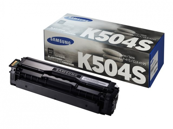 SAMSUNG CLT-K504S/ELS Original Toner Schwarz - Kompatibel mit CLP-415/ CLX-4195/ SL-C1810W/ SL-C1860FW