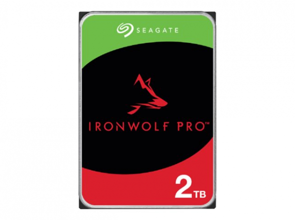 SEAGATE Ironwolf PRO Enterprise NAS HDD 2TB 7200rpm 6Gb/s SATA 256MB cache 8.9cm 3.5inch 24x7 for NAS RAID Rackmount systems BLK