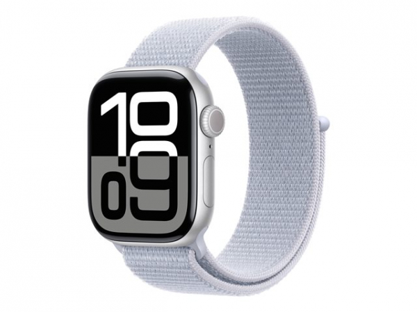 Смартчасовник APPLE Watch S10 GPS 42mm Silver Alu Case with Blue Cloud Sport Loop