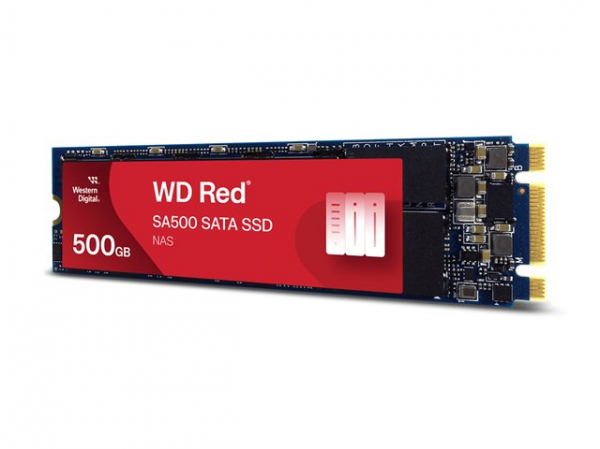 WD Red SSD SA500 NAS 500GB SATA III 6Gb/s M.2 2280 internal single-packed POWERED BY SANDISK WD Red SSD SA500 NAS 500GB SATA III 6Gb/s M.2 2280 internal single-packed POWERED BY SANDISK