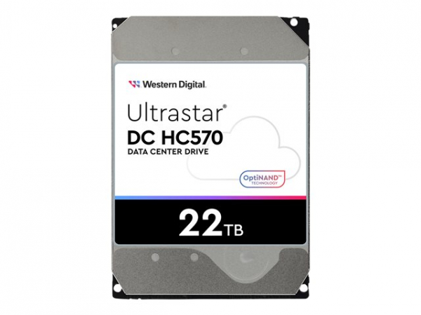 WESTERN DIGITAL Ultrastar DC HC570 3.5inch 26.1MM 22TB 512MB 7200RPM SATA ULTRA 512E TCG NP3