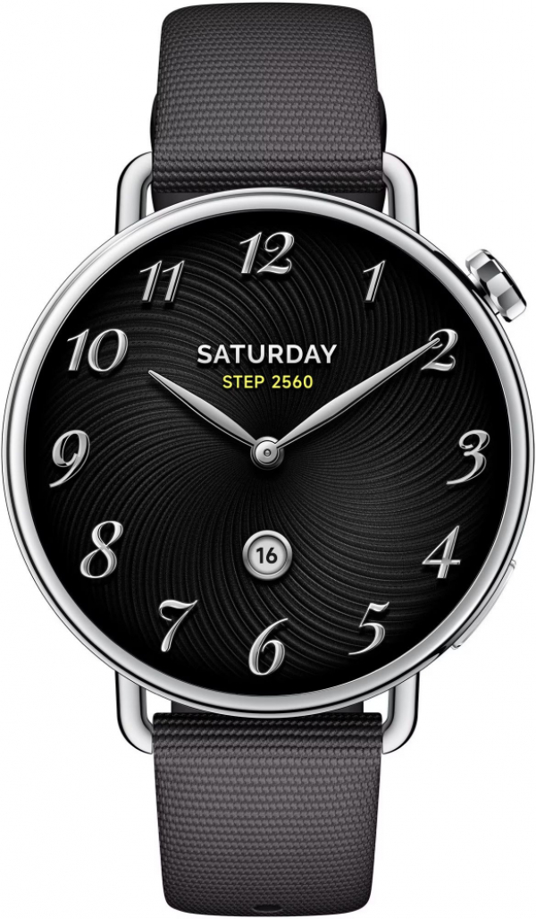 Смартчасовник Смарт часовник Watch S4 41mm с флуороеластомерна каишка (черен), Xiaomi
