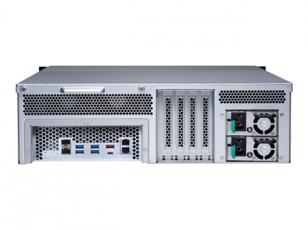 QNAP TS-h1677XU-RP-3700X-32G 16-bay QuTS hero NAS AMD Ryzen 7 3700X 8c 3.6GHz 32GB RAM 2xGbE 2x10GbE USB QNAP TS-h1677XU-RP-3700X-32G 16-bay QuTS hero NAS AMD Ryzen 7 3700X 8c 3.6GHz 32GB RAM 2xGbE 2x10GbE USB