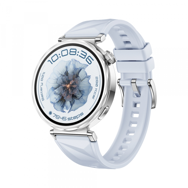 Смартчасовник Huawei Watch GT5 Jana-B19FC, 1.32", Amoled 466x466 PPI 352, , BT5.2 BLE/BR/EDR, 5ATM, 524mAh, Screenshot sharing, support message input, message notifications, Battery life up to 7 days,Compatible with iOS and Android devices, Blue Fluoroelastomer