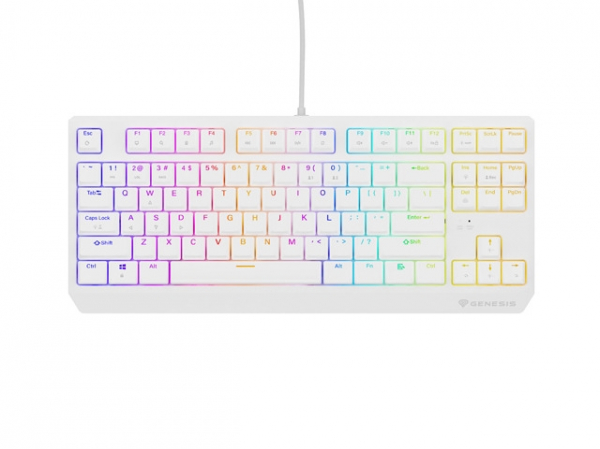 Genesis Gaming Keyboard Thor 230 TKL US RGB Mechanical Outemu Red White Hot Swap