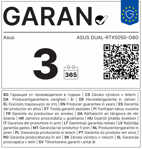 ASUS DUAL-RTX5050-O8G
