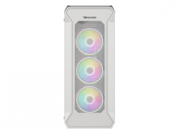 Genesis Gaming PC Case IRID 505 ARGB V2 Midi Tower Window White