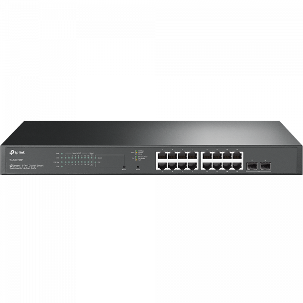 18-портов гигабитен управляем комутатор TP-Link JetStream TL-SG2218P с 16-портов PoE+