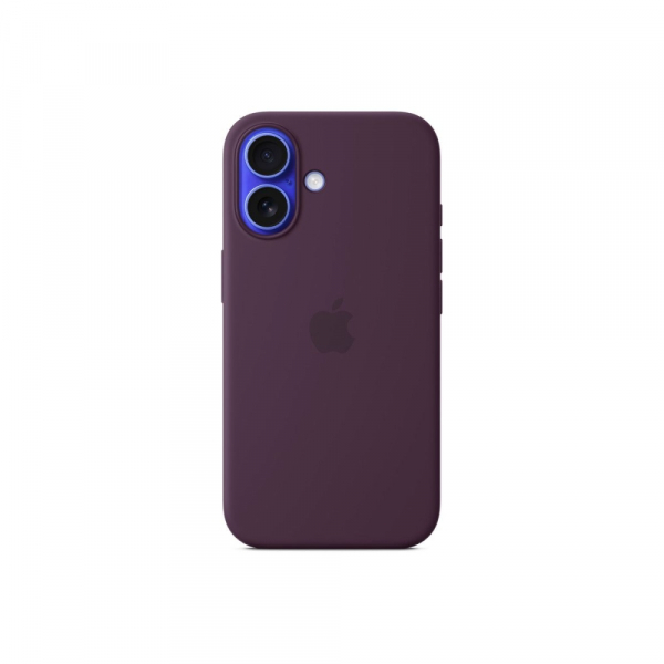 Apple iPhone 16 Silicone Case with MagSafe - Plum