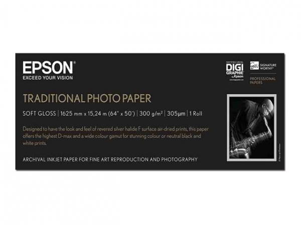 EPSON Traditional Photo Paper Roll A0 64inch 162.6cm x 15m 300g/m2 photo paper