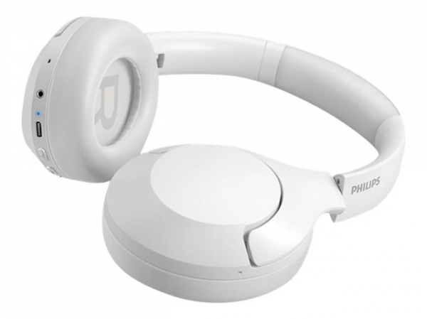 PHILIPS Bluetooth over-ear ANC white Up to 60 hours playback time 40 mm membranes